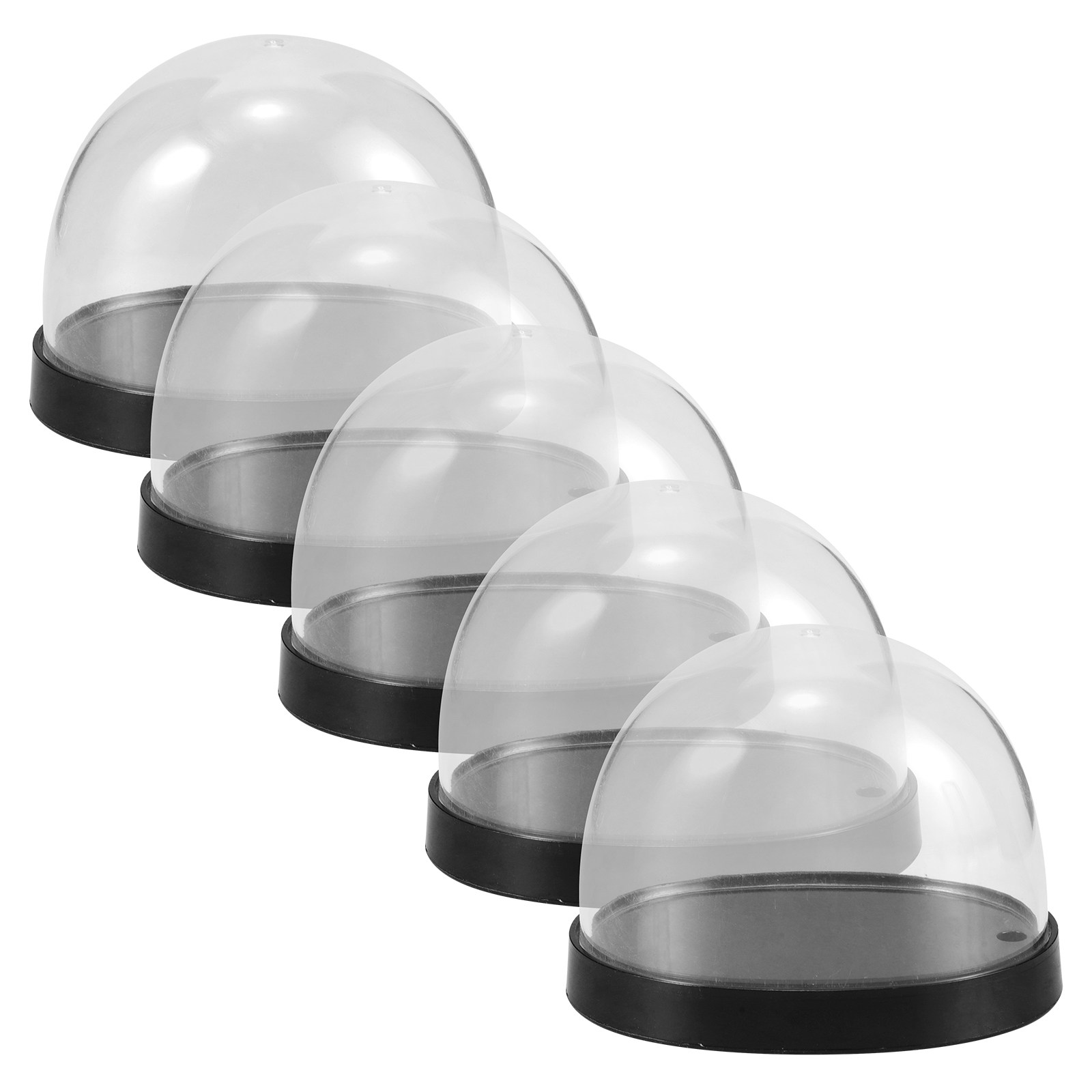 5Sets Transparent Plastic Cloc - đánh giá và giá Plastic Dome Clear
