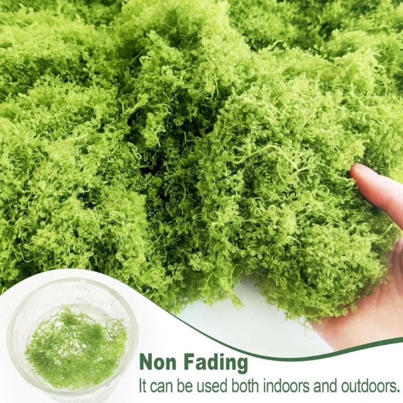 Artificial Green Moss Fake Mos - đánh giá và giá Sphagnum Moss Dry